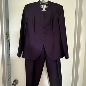 Purple Silk Pants Suit